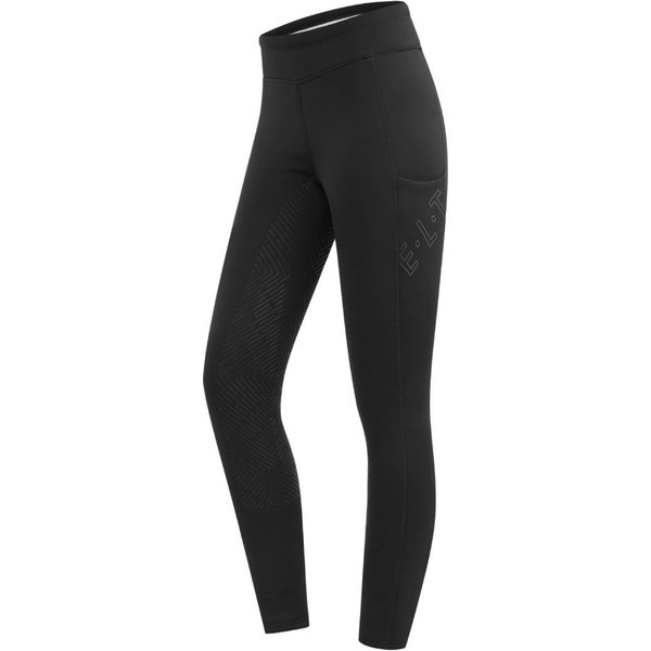 ELT Rica Thermo Vollgrip Teddy-Reitleggings Damen und Kinder - schwarz, Größe 40