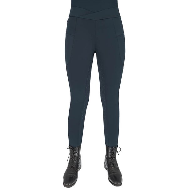 QHP Reitlegging Teddie Vollbesatz Damen - petrol blue, Größe 38