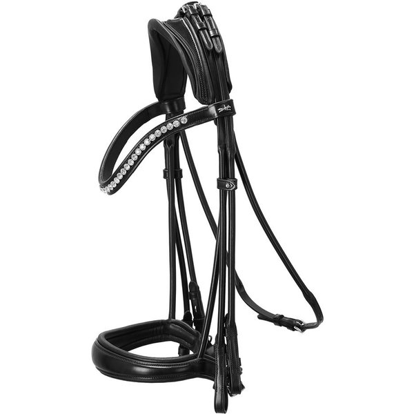 Schockemöhle Kandare SP Kensington - black/silver, Größe WB