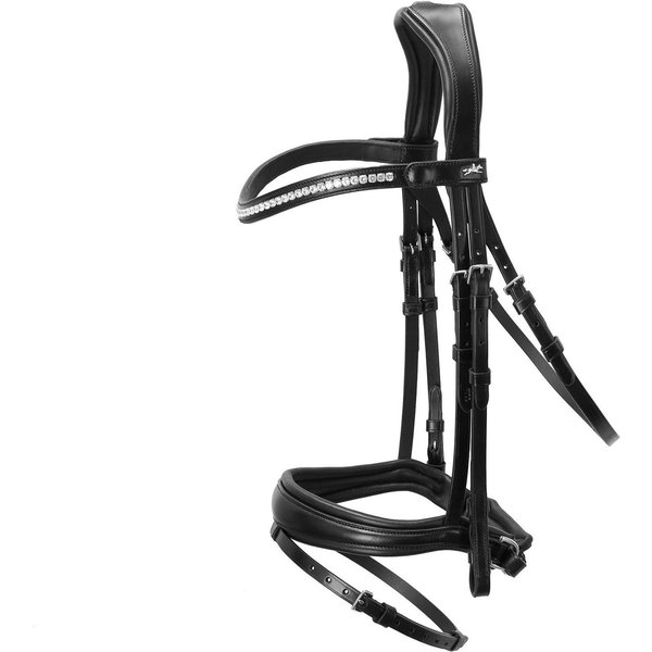 Schockemöhle Trense SP Charleston - black/silver, Größe VB