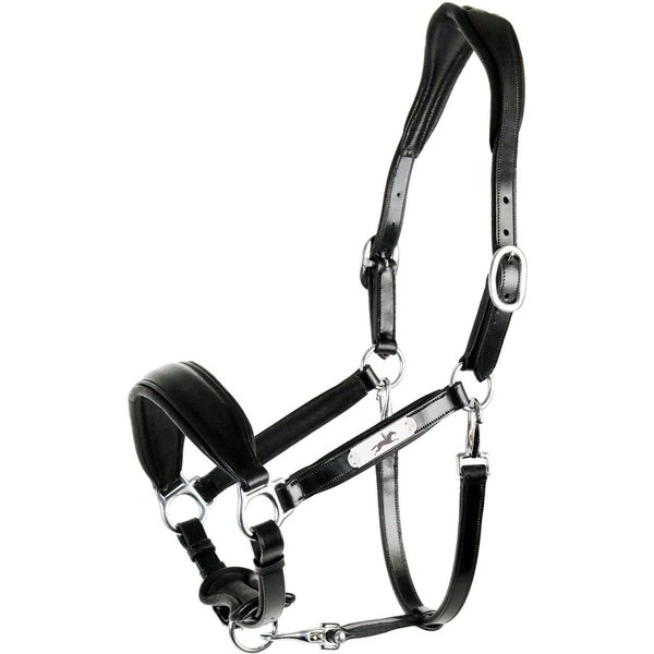 Schockemöhle Lederhalfter SP Fremont Pro - black/silver, Größe VB