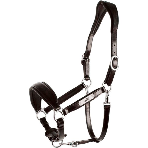 Schockemöhle Lederhalfter SP Fremont Pro - espresso/silber, Größe VB