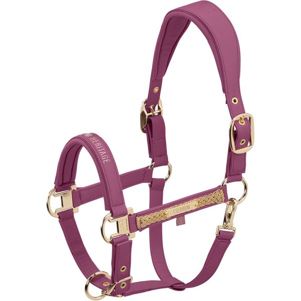 Eskadron Heritage 25/26 Leather Double Pin Halfter - wildberry, Größe Fohlen