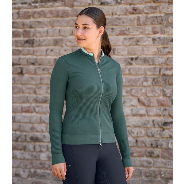 ELT 3D-Strick Funktionsjacke Stockholm - piniengrün, Größe XXS/XS