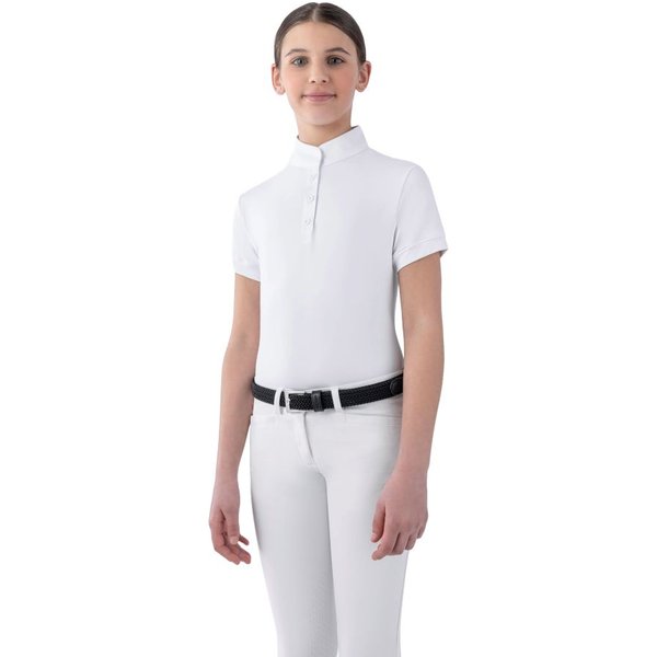 Equiline Jupiterk Turnierpoloshirt Mädchen - weiß, Größe 152/158