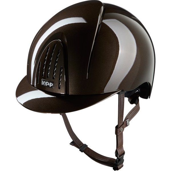 KEP Smart Nova Metal Polish Reithelm - brown, Größe L (59-62)