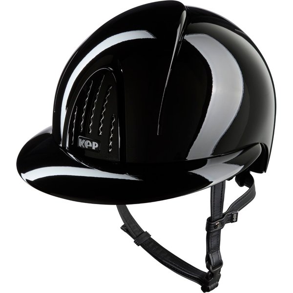 KEP Smart Nova Metal Polish Polo Visor Reithelm - black, Größe M (51-58)
