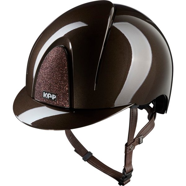 KEP Smart Nova Metal Polish Star Reithelm - brown, Größe L (59-62)