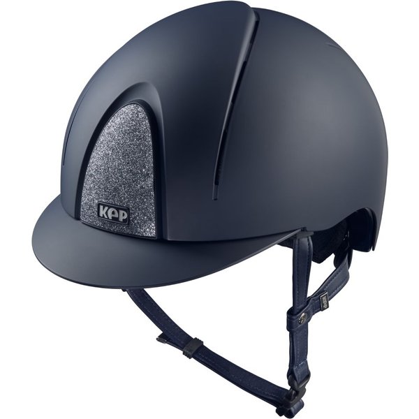 KEP Smart Nova Textile Star Silver Reithelm - blue, Größe M (51-58)
