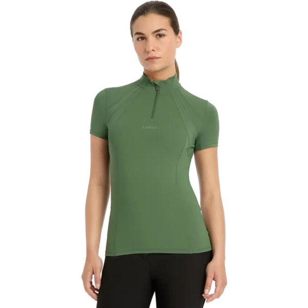 LeMieux Mia Kurzärmeliges Funktionsshirt aus Mesh Damen - hunter green, Größe 40