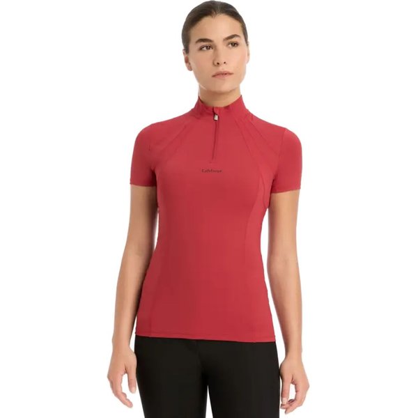 LeMieux Mia Kurzärmeliges Funktionsshirt aus Mesh Damen - chilli, Größe 36