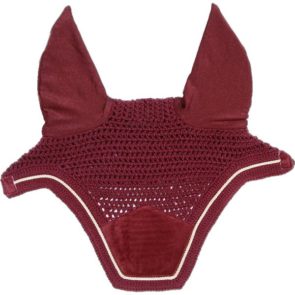 Kentucky Horsewear Fliegenohren Wellington soundless Velvet - bordeaux, Größe Warmblut