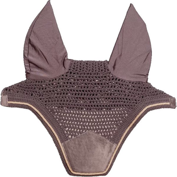 Kentucky Horsewear Fliegenohren Wellington soundless Basic Velvet - grey, Größe Warmblut