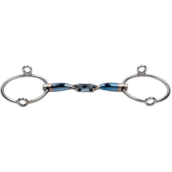 Trust Sweet Iron Eliptical Aufziehtrense doppelt geb. 16mm - Silber, Größe 14,5 cm