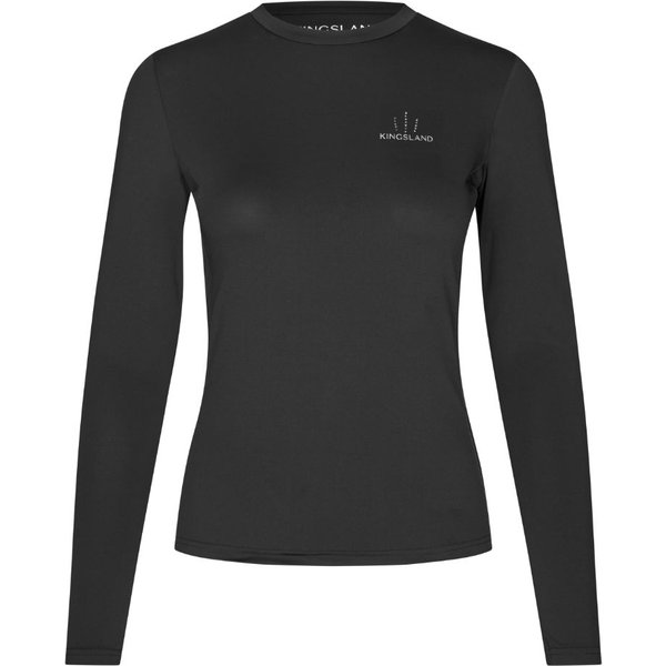 Kingsland KLLea Damen-Trainingsshirt mit Rundhalsausschnitt - black, Größe XS