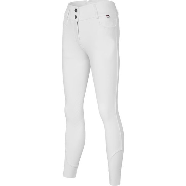 Kingsland KLKora Reithose in H-Form mit Kniegrip für Damen - white, Größe 34