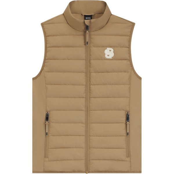 BOSS Equestrian Livian Puffer Weste Damen - camel, Größe XL