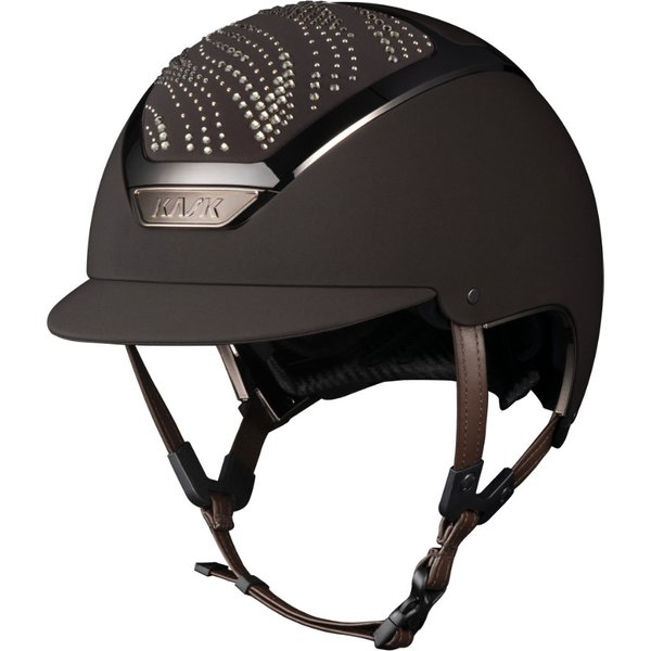 KASK Dogma Chrome Swarovski Flow Reithelm - anthracite/anthracite/graphite mix, Größe 53