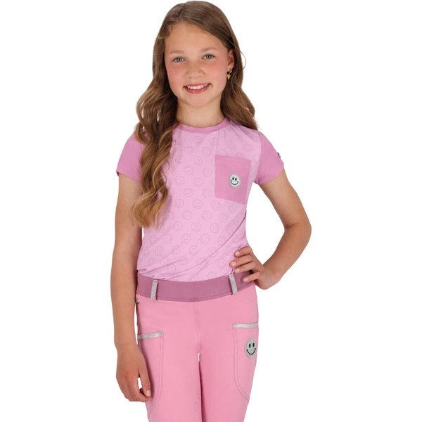 QHP Sportshirt Rosalynn Junior - cheery pink, Größe 104