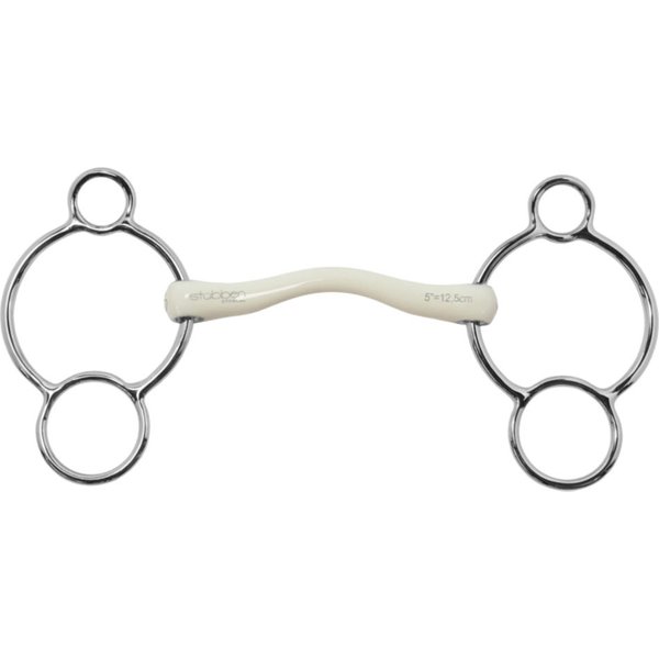 Stübben Steeltec Fine Line Flex 3-Ring Trense - Größe Kunststoffstange