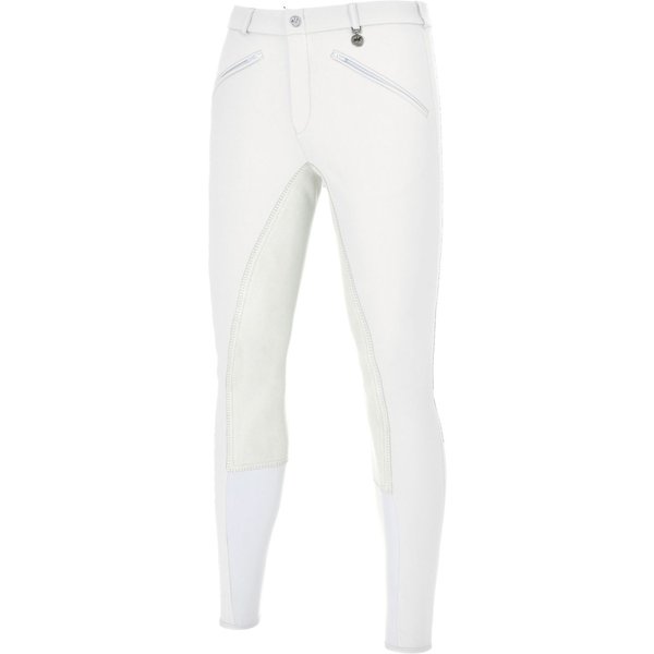 Pikeur Liostro Stretch Ganzbesatzreithose Herren - white, Größe 58