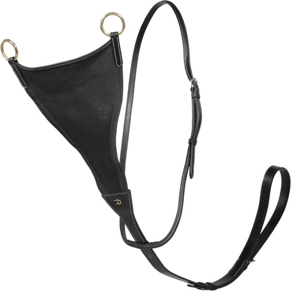 Dyon geschlossene Elastische Martingal - black, Größe Warmblut Extra