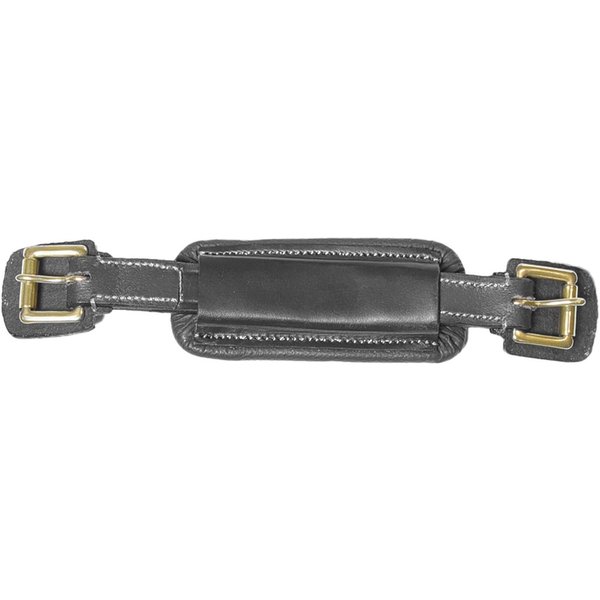 Dyon Lederverschluss 1/2 Kinnriemen für Sperriemen - black, Größe Warmblut