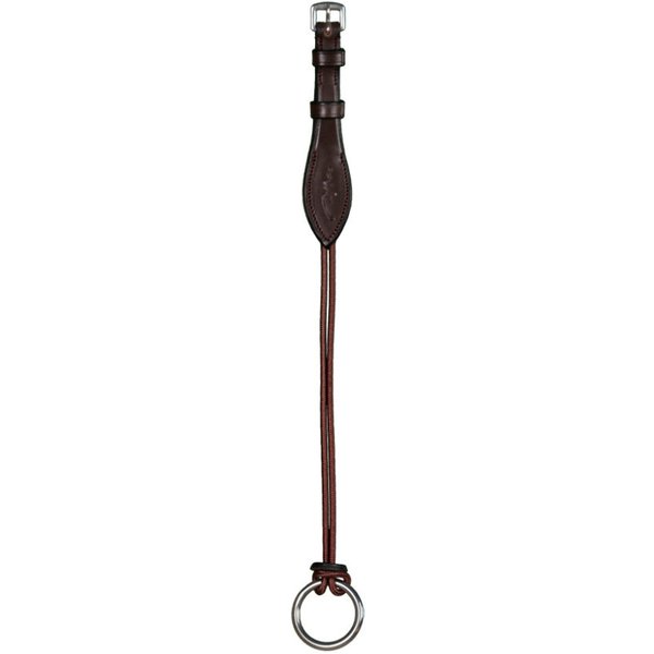 Dyon Backenstücke für Aufziehtrense New English Collection - brown, Größe Warmblut Extra