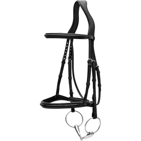 Dyon Geflochtene Trense Ohne Sperriemen New English - black, Größe Pony