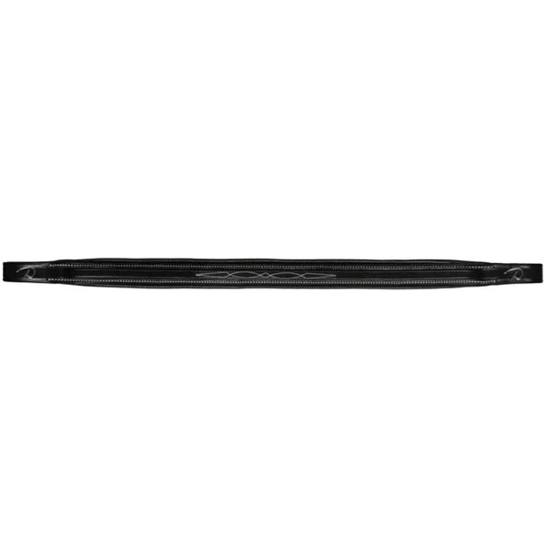 Dyon gerader Stirnriemen US Collection - black, Größe Warmblut Extra
