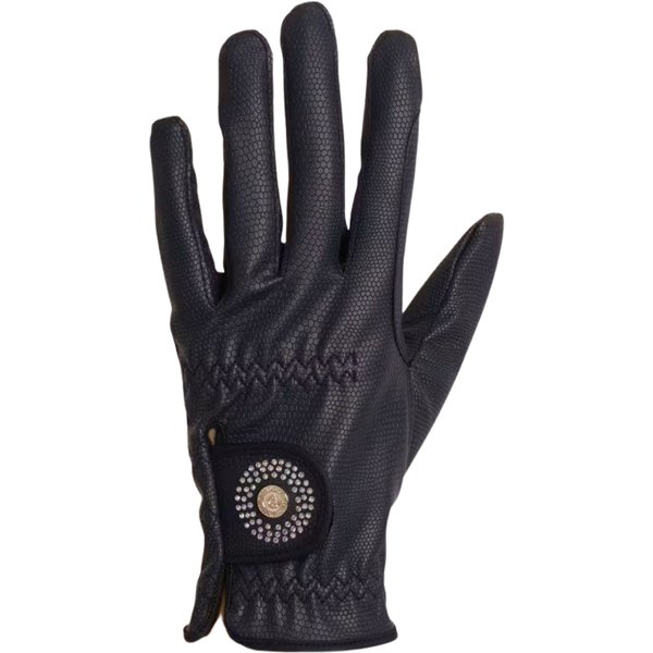 Kentucky Horsewear Reithandschuhe mit Grip und Glitter - navy, Größe 8