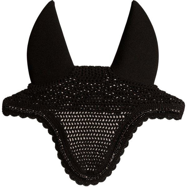 Kentucky Horsewear Fliegenhaube lange Stone & Pearl - black, Größe Full