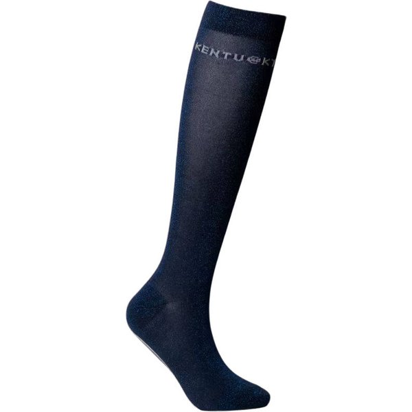Kentucky Horsewear Glitzer-Socken – 3er-Set - navy, Größe 41/46