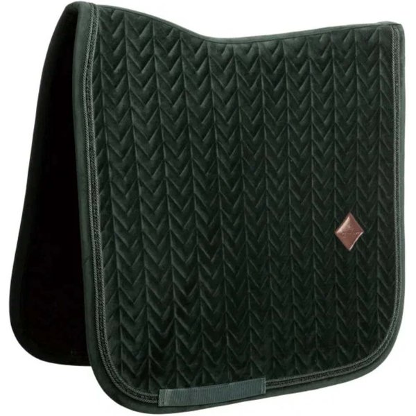 Kentucky Horseware Schabracke Velvet Mini Pearls Dressur - pine green, Größe Full