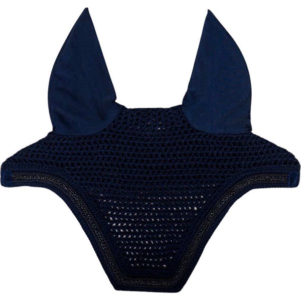 Kentucky Horsewear Fliegenhaube Wellington Velvet Mini Pearls - navy, Größe Full