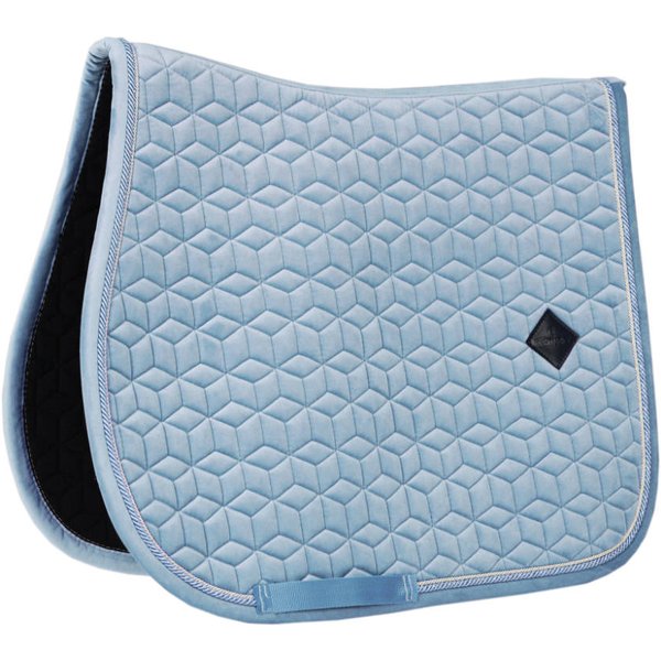 Kentucky Horsewear Schabracke Velvet Springen - light blue, Größe Full