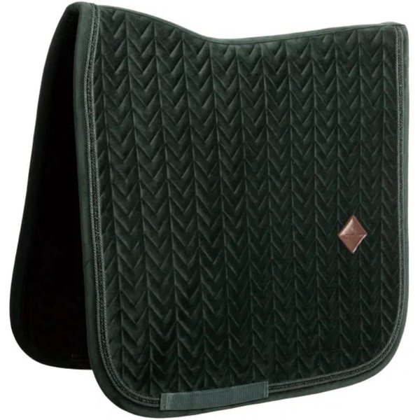 Kentucky Horsewear Schabracke Velvet Mini-Pearls Springen - pine green, Größe Full