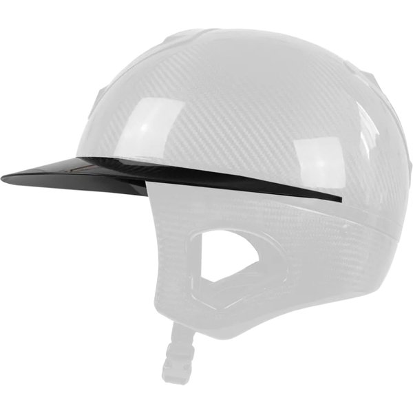 Freejump breites Visier in Glossy-Optik für den Reithelm Voronoï - black gloss, Größe S