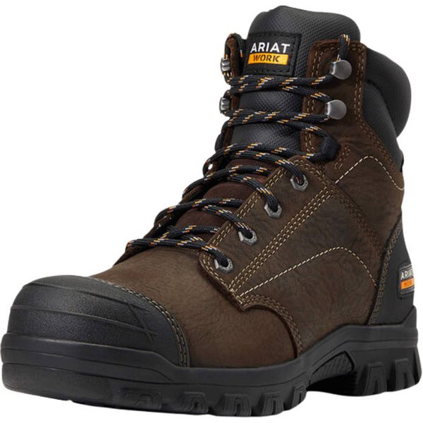 Ariat Treadfast 6" wasserfeste Arbeitsschuhe Damen - dark brown, Größe 39