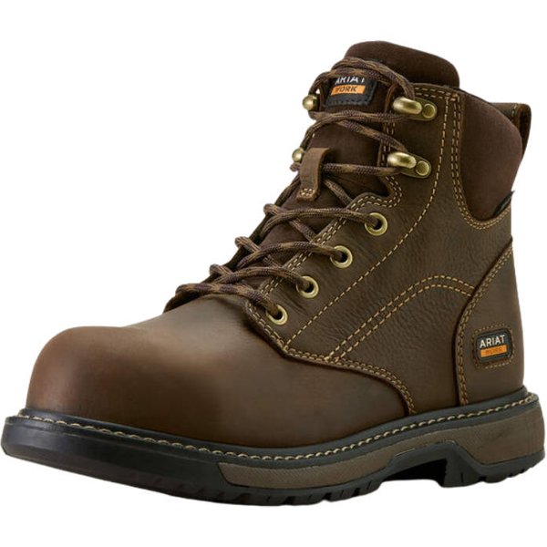 Ariat Riveter 6" Composite wasserfeste Arbeitsschuhe Damen - dark brown, Größe 38.5