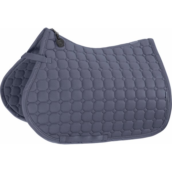 Eskadron Platinum 26 Schabracke Cotton mit Molton-Unterseite - slate blue, Größe Warmblut Dressur