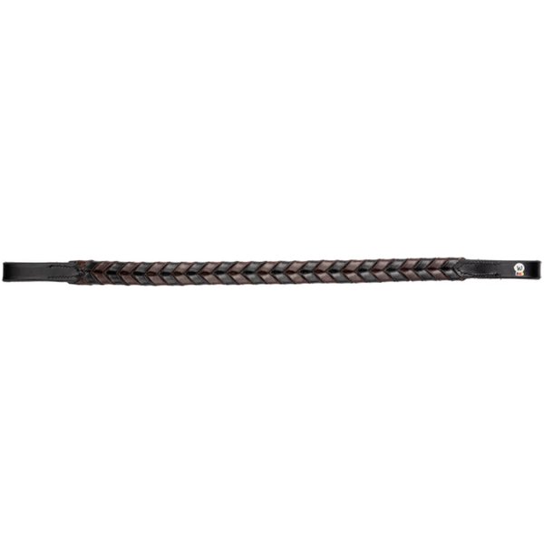 Waldhausen X-Line Stirnband Braided - schwarz, Größe Vollblut