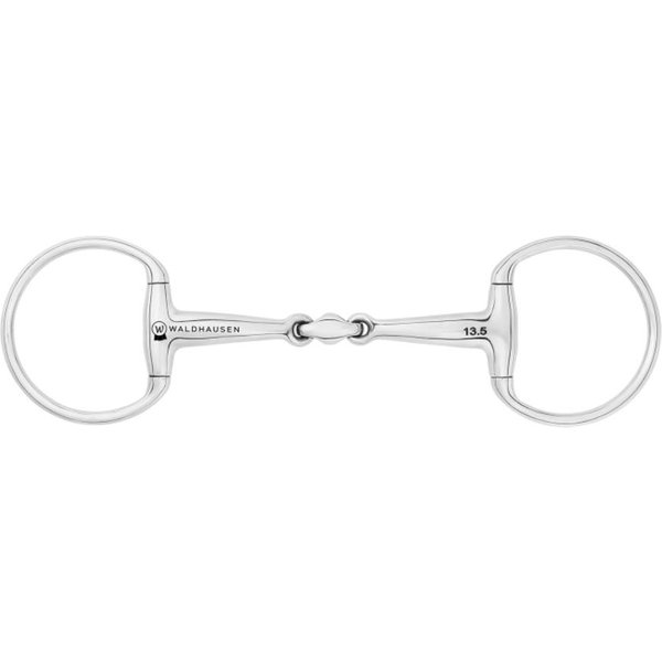 Waldhausen Olivenkopfgebiss anatomisch doppelt gebr. 16mm - Silber, Größe 13.5 cm