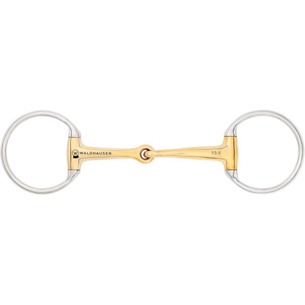 Waldhausen Cyprium Olivenkopfgebiss einfach gebr. 16mm - Gold, Größe 13.5 cm