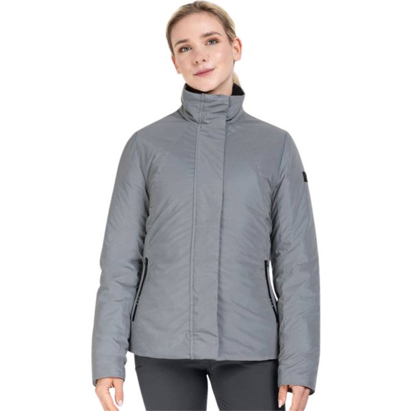 ELT Reflektierende Reitjacke Damen - silbergrau, Größe L