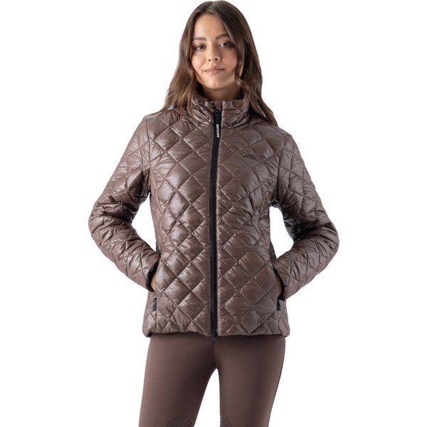 Equiline EQPLUM gefütterte Jacke Damen - cocoa powder, Größe XXL