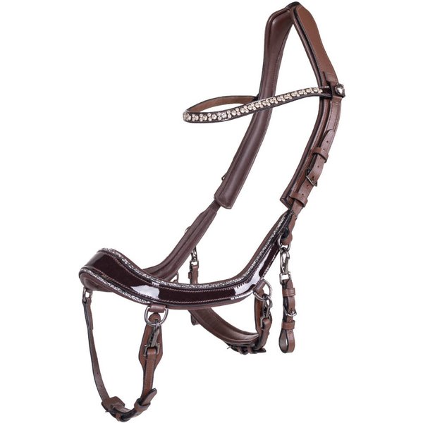 Presteq Trense FaySport Glitter - braun, Größe Warmblut