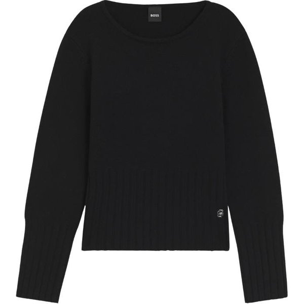 BOSS Equestrian HW 2026 Erin Luxury Strickpullover Damen - black, Größe M
