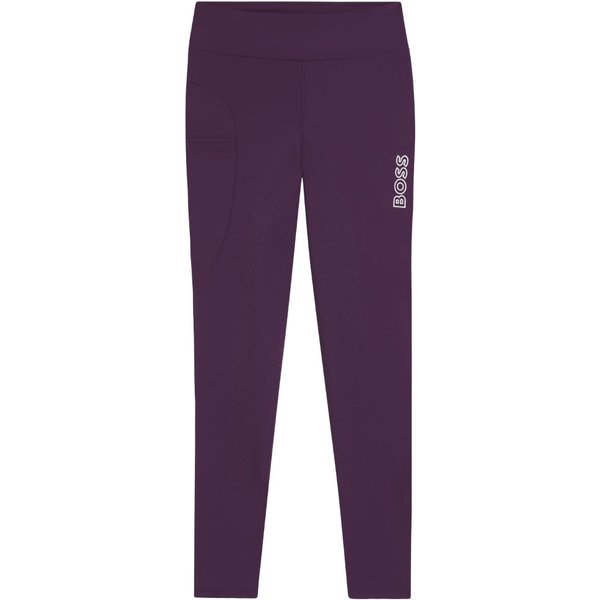BOSS Equestrian HW 2026 Harriett High Waist Vollbesatz Legging Damen - purple, Größe S