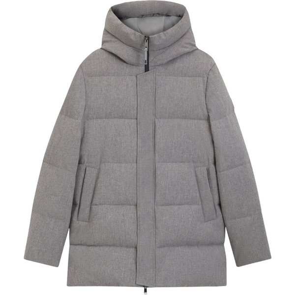 BOSS Equestrian HW 2026 Jaden Pufferparka Herren - silver grey melange, Größe S